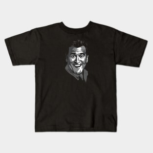 Bruce Campbell greyscale Kids T-Shirt